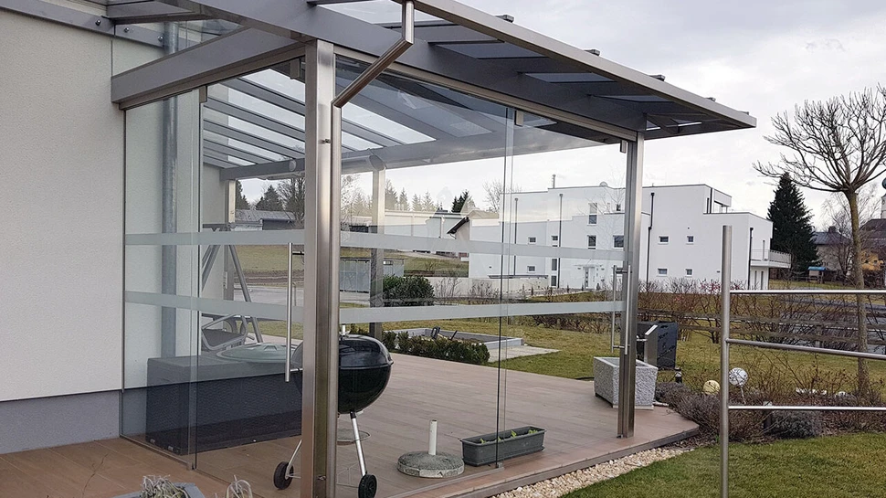 Terrassenverglasung von VIDRO Glasbau in Salzburg