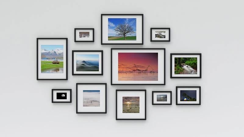 Individuell zugeschnittenes Bilderrahmenglas schützt Fotografien und Kunstwerke zuverlässig vor Staub, Feuchtigkeit und UV-Strahlung.