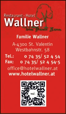 Print-Anzeige von: Restaurant-Hotel Wallner GmbH