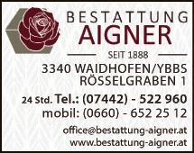 Print-Anzeige von: Aigner A. GmbH 