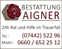 Print-Anzeige von: Aigner A. GmbH 