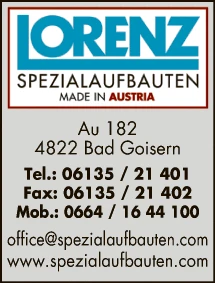Print-Anzeige von: Lorenz Spezialaufbauten GmbH, Anhänger u Aufbauten
