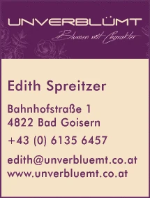 Print-Anzeige von: Spreitzer, Edith, Unverblümt, Blumen
