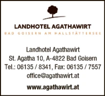 Print-Anzeige von: Agathawirt Landhotel