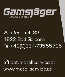 Print-Anzeige von: Gamsjäger, Helmut, Metallservice