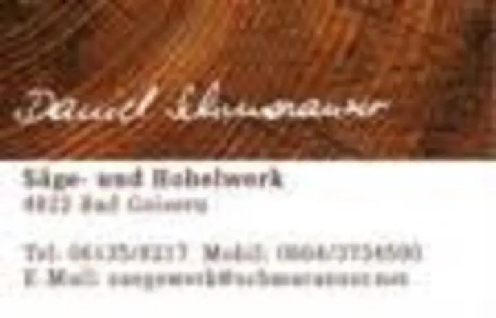 Galerie-Bild 1: Daniel Schmaranzer aus Bad Goisern von Schmaranzer, Daniel, Säge- u Hobelwerke