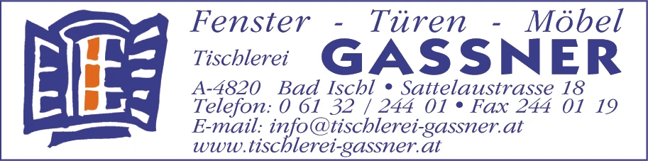 Print-Anzeige von: Gassner Tischlerei KG, Tischlereien