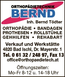 Print-Anzeige von: Orthopädietechnik, Orthopädische Bedarfsartikel