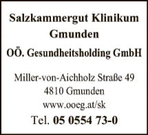 Print-Anzeige von: OÖ Gesundheitsholding GmbH Salzkammergut Klinikum VB, Klinikum