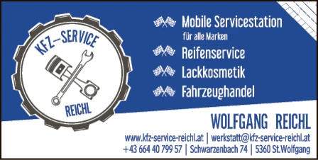 Print-Anzeige von: Reichl, Wolfgang, KFZ
