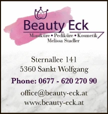 Print-Anzeige von: Stadler, Melissa, Beauty Eck, Kosmetik