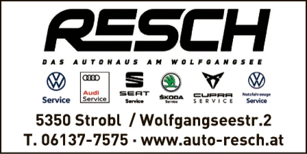 Print-Anzeige von: Autohaus Resch GmbH, Autohandel