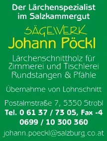 Print-Anzeige von: Pöckl, Johann, Säge- u Hobelwerke
