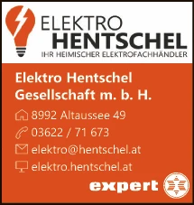 Print-Anzeige von: Hentschel, Juergen, Elektrohandel