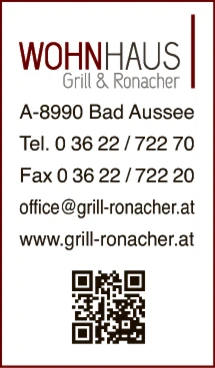 Print-Anzeige von: Grill & Ronacher OG, Einrichtungsstudio