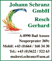 Print-Anzeige von: Schranz Johann GmbH, Malermeister