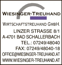Print-Anzeige von: Wiesinger-Treuhand Wirtschaftstreuhand GmbH