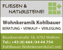 Print-Anzeige von: Wohnkeramik Kohlbauer