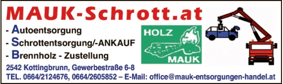 Print-Anzeige von: Mauk, Manuel, Entsorgungen
