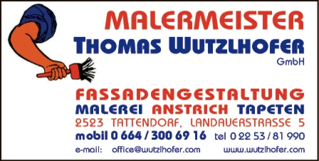 Print-Anzeige von: Wutzlhofer Thomas GmbH, Malermeister