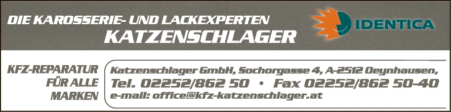 Print-Anzeige von: Katzenschlager GesmbH, KFZ-Werkstatt