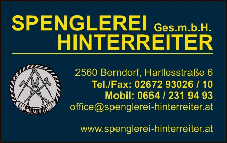 Print-Anzeige von: Spenglerei Hinterreiter GesmbH