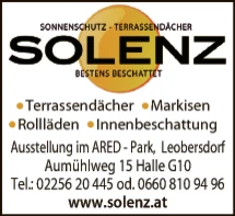 Print-Anzeige von: Lenz, Günter, Sonnen- Insektenschutzanlagen