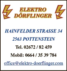 Print-Anzeige von: Elektro Dörflinger KG