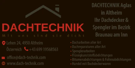Print-Anzeige von: Dachtechnik Aglas e.U.