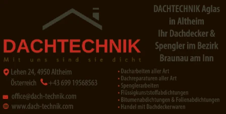 Print-Anzeige von: Dachtechnik Aglas e.U. Print-Anzeige von: Dachtechnik Aglas e.U.
