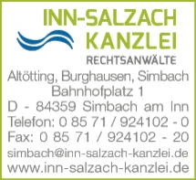 Print-Anzeige von: Inn-Salzach Kanlzei, Rechtsanwälte