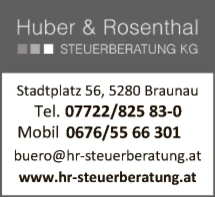Print-Anzeige von: Huber & Rosenthal Steuerberatung KG
