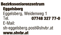Print-Anzeige von: Bezirksseniorenzentrum Eggelsberg