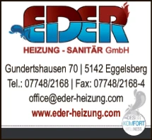 Print-Anzeige von: Eder-Heizung Sanitär GmbH.