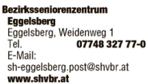 Print-Anzeige von: Bezirksseniorenzentrum Eggelsberg Print-Anzeige von: Bezirksseniorenzentrum Eggelsberg