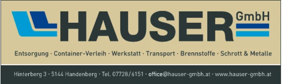 Print-Anzeige von: Hauser GmbH