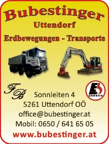 Print-Anzeige von: Bubestinger, Fritz, Erdbewegungen