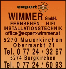 Print-Anzeige von: Wimmer Kurt GmbH, Elektro