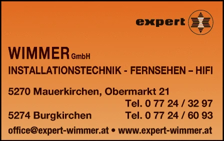 Print-Anzeige von: Wimmer Kurt GmbH, Elektro