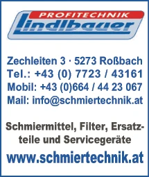 Print-Anzeige von: Lindlbauer Profitechnik, Schmiertechnik