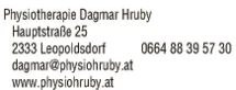 Print-Anzeige von: Hruby, Dagmar, Physiotherapie
