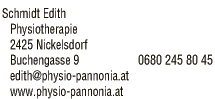 Print-Anzeige von: Edith Schmidt 