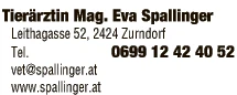 Print-Anzeige von: Spallinger, Eva-Ellen, Tierarzt