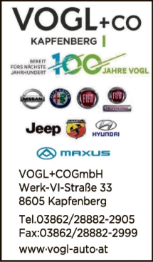 Print-Anzeige von: Vogl & Co. AutoverkaufsgesmbH, Autohandel