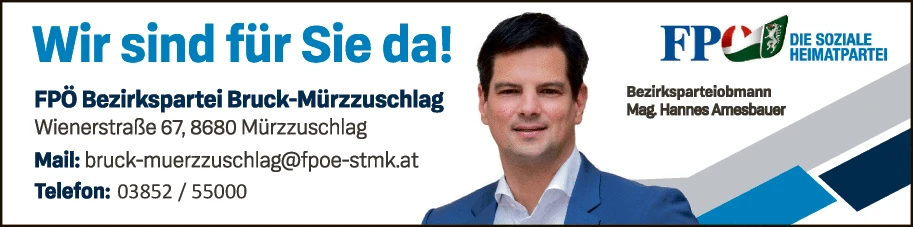 Print-Anzeige von: FPÖ Regionalbüro Bruck an der Mur, Politik
