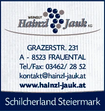 Print-Anzeige von: Weingut Hainzl-Jauk KG
