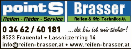 Print-Anzeige von: Brasser, Manfred, Reifen & Kfz Print-Anzeige von: Brasser, Manfred, Reifen & Kfz