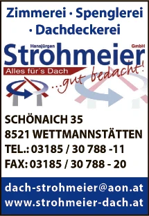 Print-Anzeige von: Hansjürgen Strohmeier GmbH, Dachdeckerei