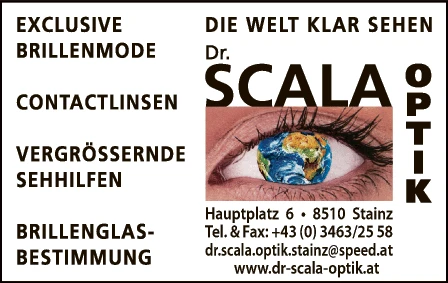 Print-Anzeige von: Scala Dr. Optik GmbH, Optik