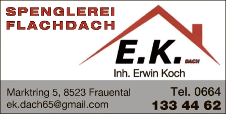Print-Anzeige von: Koch, Erwin, Spenglerei